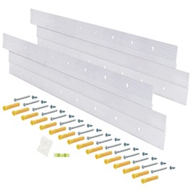 HardwareX Supply French Cleat Picture Hanger, Heavy Duty Aluminum Z Clips with Screws (2 Pairs, 18 Inch)