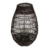 Bloomingville Black Rattan Glass Insert Lantern