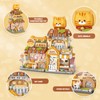 Street View Cute Cat Shop Mini Building Blocks, MOC Creative