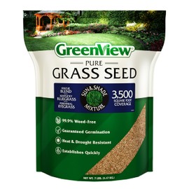 Greenview GreenView Pure Grass Seed Sun & Shade Mixture, 7 lb. Bag C Covers up to 3,500 sq. ft.