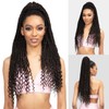 Janet Collection Ponytail Remy Illusion Braid Pony Tampa 26" (Dark
