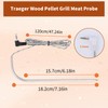 2pcs Meat Temperature Probe for Traeger, Waterproof Thermometer Probe Replacement