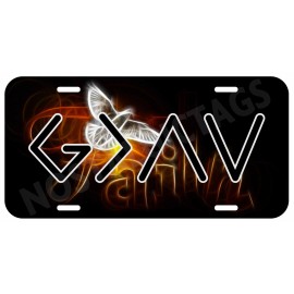 Unbranded God is Greater Than The Highs & Lows Faith Aluminum Metal License Plate