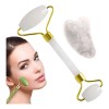 Kit Rodillo Y Piedra Gua Sha De Jade Masajeadora