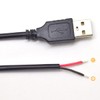 ELNONE 2PCS 20AWG USB Pigtail, 0.6M/2FT USB 2.0 Male Plug,