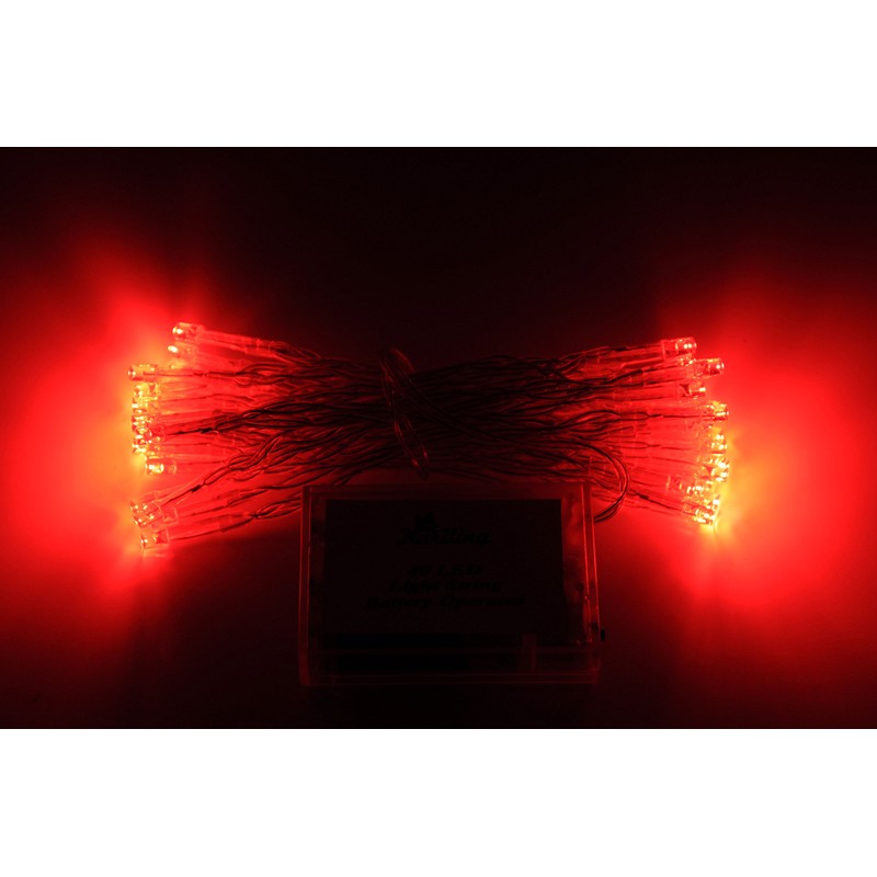 Karlling Battery Operated Fairy Lights, 13ft Durable Short Clear Wire