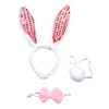 Clearstone Cosplay Halloween Rabbit Headband Set, Unisex White
