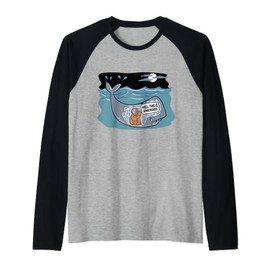 Jonah and Whale Christian Funny T-Shirt Raglan Baseball Tee