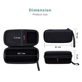 XANAD Hard Travel Carry Case for JBL Tuner 2 Flip 6 Flip 5 Bluetooth Box Waterproof Portable Speaker Protective Case (Black)