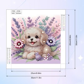 SHEGZHUC 30x30cm Diamond Painting Dog Animals Diamond Painting Special Stones Art Embroidery Cross Stitch Gift Wall