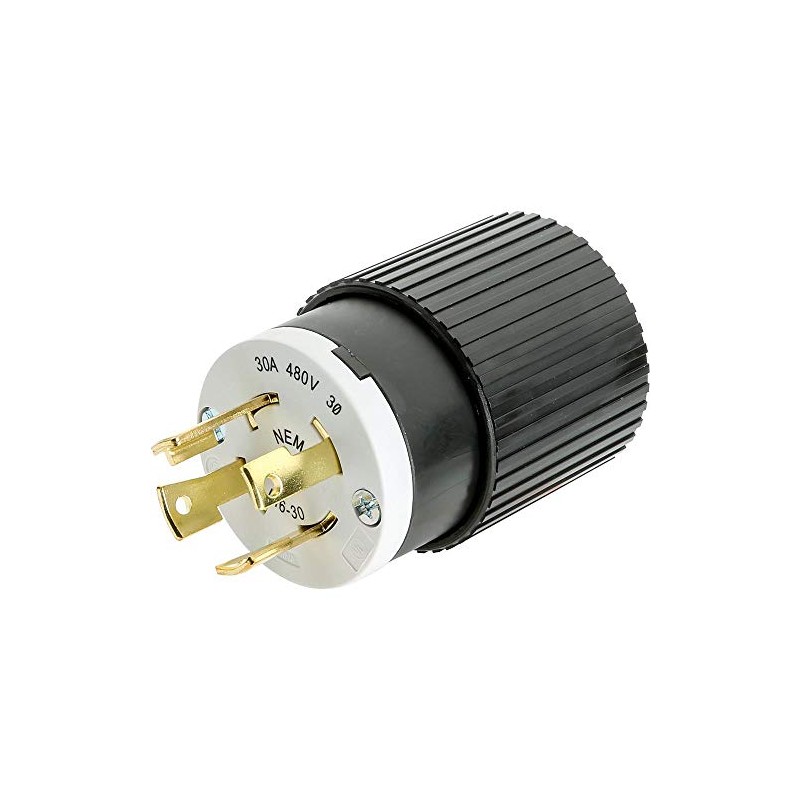 Hubbell T28435-30 Amp 480V NEMA L16-30 3-Phase Twist Lock Plug