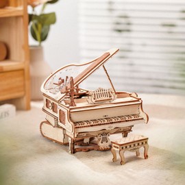 ROKR Magic Piano Mechanical Music Box 3D Wooden Puzzle Toys Gifts for Kids Teens