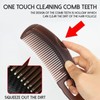 4PCS Hollow Tooth Hairbrush Dandruff Combs, ABS Material, Unique Hollow