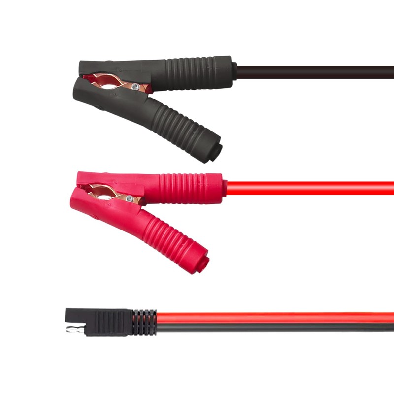 AYECEHI 10AWG SAE Adapter to Alligator Clips Connector Cable,Battery Alligator