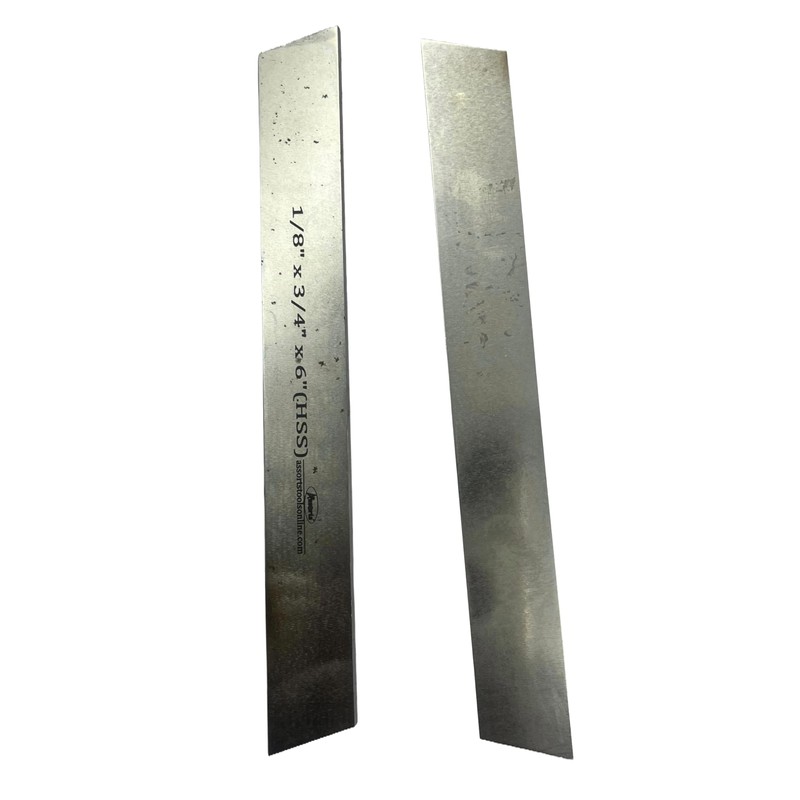 ASSORTS Juego de 2 Cuchillas Trapezoidales HSS de 1/8" x