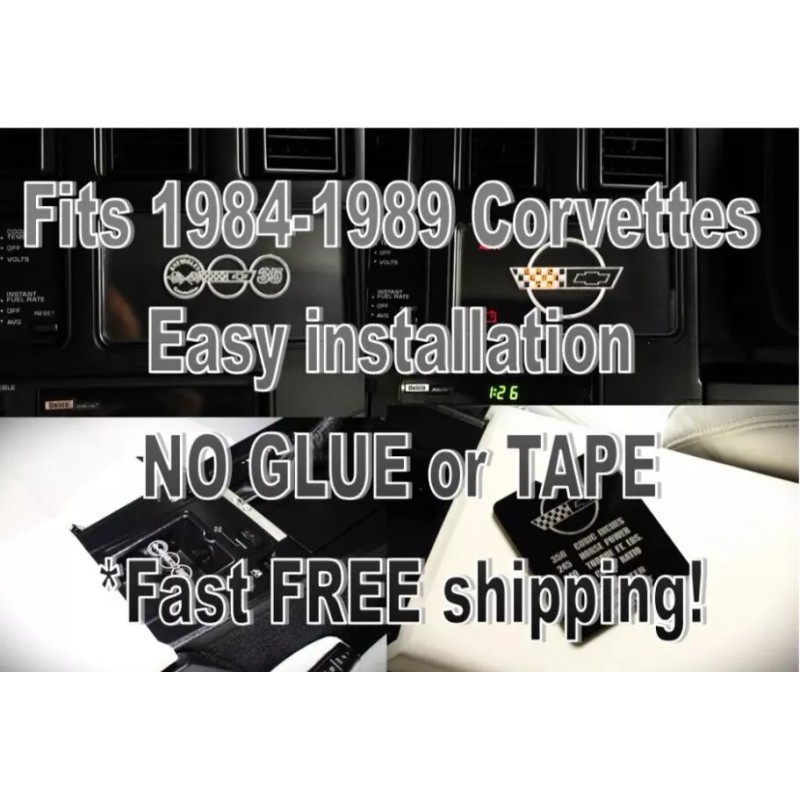Silvey Solutions BUNDLE! C4 Corvette Information Center Cover Plate/ Console