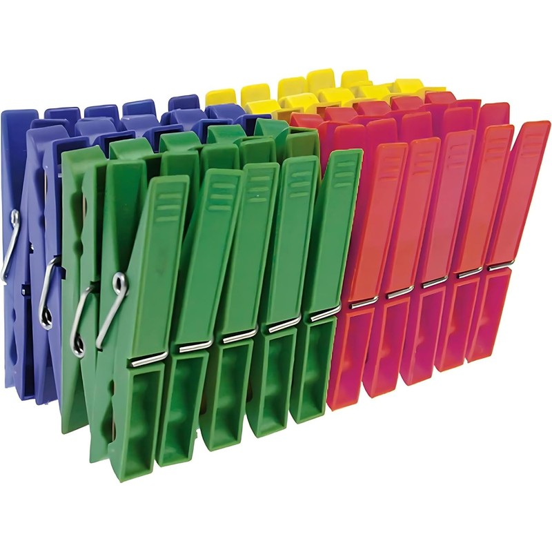 PARENCE. - Set of 40 Plastic Clothes Pegs for Indoor