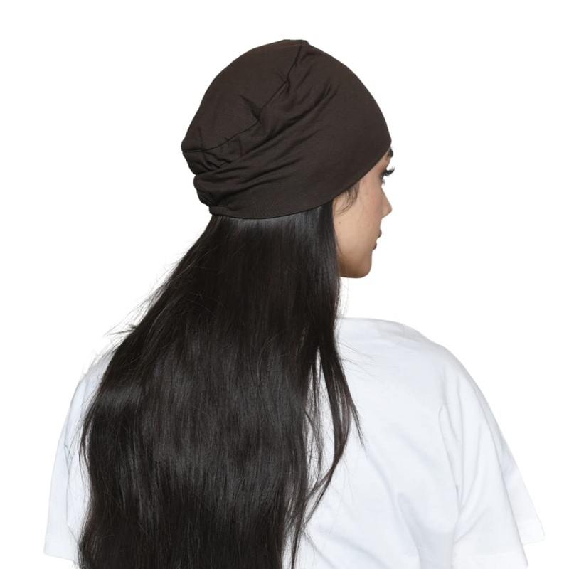 SAKUCHI Chemo Hats Solid Women's Bamboo Soft Headwear, FadedDenim