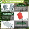 AMGSH Metal Lock Barrel Bolt Spring Loaded Locking Latch 165MM(6.5Inch),