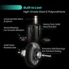 Office Chair Wheels Replacement - 3″ Heavy Duty Caster Wheels