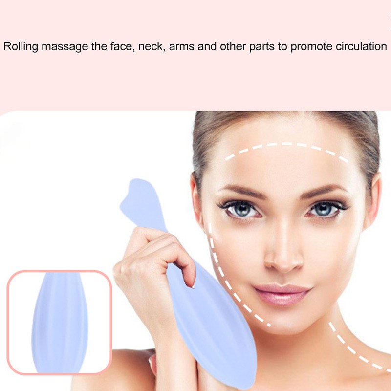 Face Massage Face Roller Promote Circulation Silicone Handheld Facial Massager