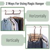 Mr. Pen- Space Saving Hangers for Clothes, 12 pcs, Mahogany