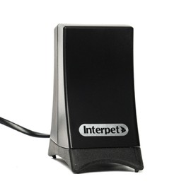 Interpet Oxy Flow Air Pump, for Aquarium Fish Tanks, Quiet Output, Compact Design, Anti-Vibration Rubber Base, Medium, for Aquariums Up to 100 litres/ 22 gallons, Black