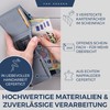 VON HEESEN Slim Wallet with RFID Protection - Mini Wallet