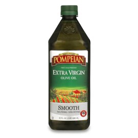 Pompeian Smooth Extra Virgin Olive Oil, First Cold Pressed, Mild and Delicate Fl