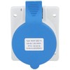 3 Pin 2P+E Industrial Connector IP44 Waterproof Concealed Mount Aviation