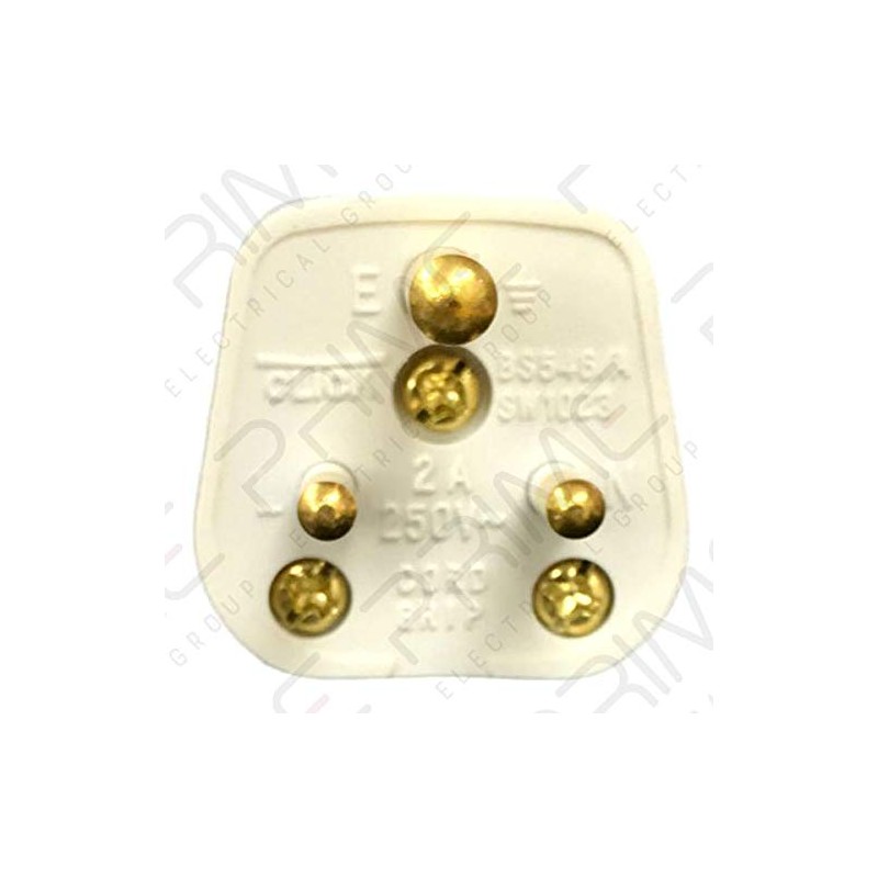 Click PA165 Round Pin Plug - 2 Amp (Pack of
