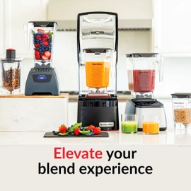 Blendtec GO (30 oz) Bottle, Reusable Single Serve Blender Cup, Includes Travel Lid, BPA-Free Jar, Clear