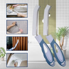 2 PCS Hard Bristle Crevice Cleaning Brush, Small Brushes, Grout Cleaning Brush, Toilet Brush, Bathroom Tile Scrub Brush, Gap Cleaning Tools for Home, Bathroom, Kitchen, Comfortable Non-Slip Handle.