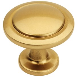 10 Pack - Cosmas 5560GC Gold Champagne Cabinet Hardware Round Knob - 1-1/4" Diameter