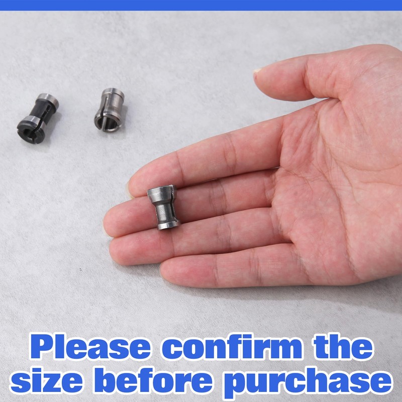 LEONTOOL 3 Pcs Die Grinder Collet Adapter - 6mm, 6.35mm,