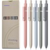Vanhench 5Pcs Gel Pens, Black Ink Pen Fine Point Smooth
