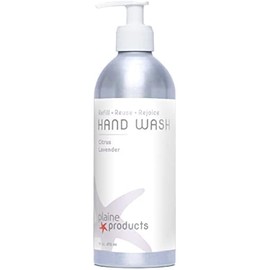 Plaine Products Eco-Friendly Hand Soap - Citrus Lavender - Sensitive Skin, 16 oz (Refillable Bottle with Pump)