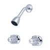 Central Brass 0926 Two Handle Shower Set - 1/2 inch
