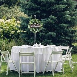 Formemory Artificial Flowers, Eucalyptus Wreath, Dried Flowers, Welcome Wreath, Christmas Wreath, Garland, Entryway Decoration, Wall Hanging, Garden Decoration, Craft, Christmas Wreath, Entryway, Garden, Door, Hanging Decoration (Welcome)