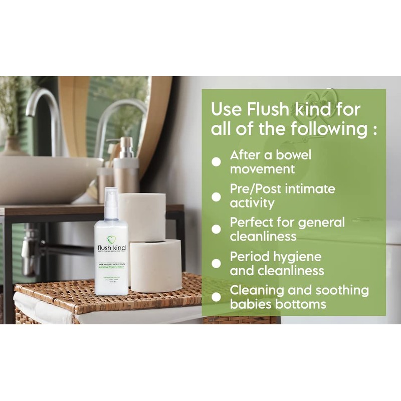 Flush Kind® Toilet Wipe Gel Lotion, Eco-Friendly, Flushable Toilet Wipe