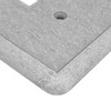 Single Toggle - Gray Light Switch Cover Cast Stone Tumbled
