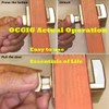 OCGIG 5 PCS Push Button Latch Cabinet Door Catch Keyless