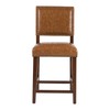 Linon Brook, Caramel Counter Stool, 19"W x 22"D x 40.5"H,