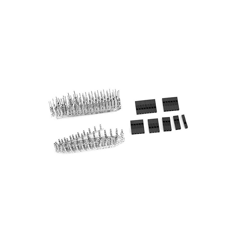 310 Piezas 2.54mm Paso 1/2/3/4/5/6/8 Pines Enchufe Carcasa Macho Hembra
