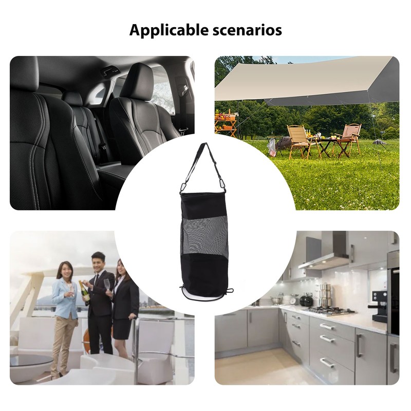 Boat Trash Bag Cylinder Shape Large Capacity Leakage Proof Folding