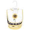 Hudson Baby Unisex Baby Cotton Bibs, Sunflower, One Size