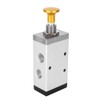 Hand Valve Two Position Five Way Button Valve Aluminum Alloy