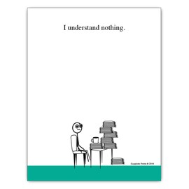 Guajolote Prints Funny Notepads (4-Pack) 4 X 5.25 inch, Humorous Office Gift for Friends and Coworkers (White Vol 4)