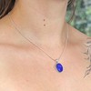 Lebensquelle Plus Elegant Gemstone Pendant Oval | Set in 925