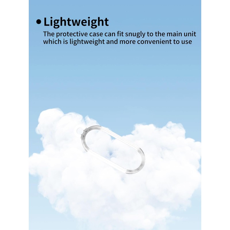 Compatible with PLAUD NotePin AI Voice Recorder，Clear PC Shockproof Protective